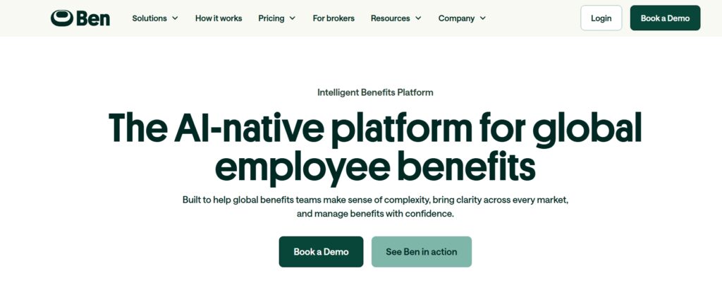 screengrab - Ben's AI native platform for employee benefits screengrab - Ben's AI native platform for employee benefits